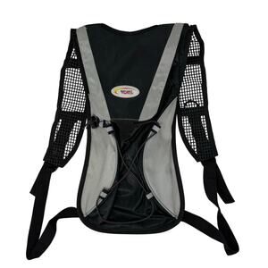 Sport Force Hydration Hiking Backpack Black Silver Lightweight Trail Pack